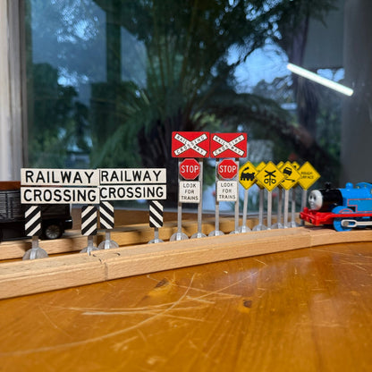 Wooden Australian Railway Crossing Sign Kit