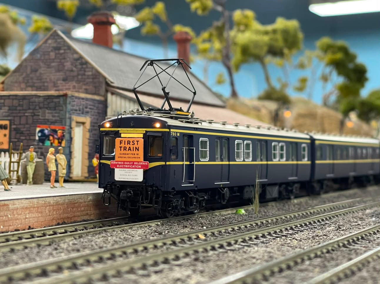 'First Train' Ferntree Gully to Belgrave Headboard