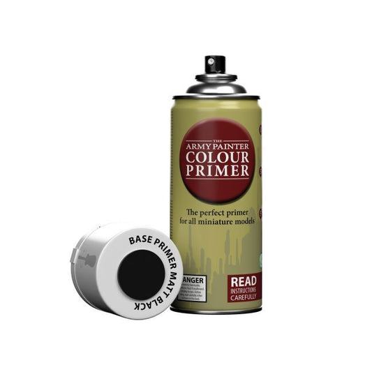 The Army Painter Base Primer - Matt Black - 400ml Spray Paint